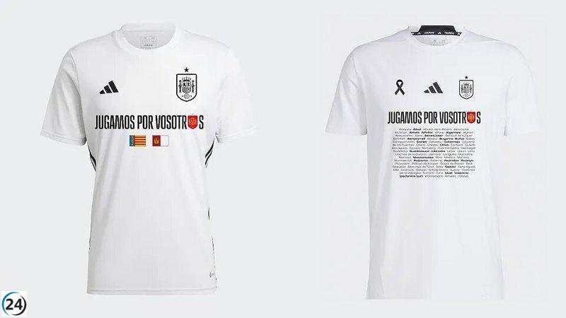 La selección rendirá tributo a las víctimas de la DANA con una camiseta conmemorativa.