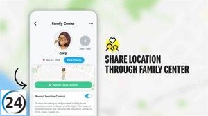 Snapchat notifica a los padres cuando sus hijos llegan a ciertas ubicaciones mediante Centro Familiar.