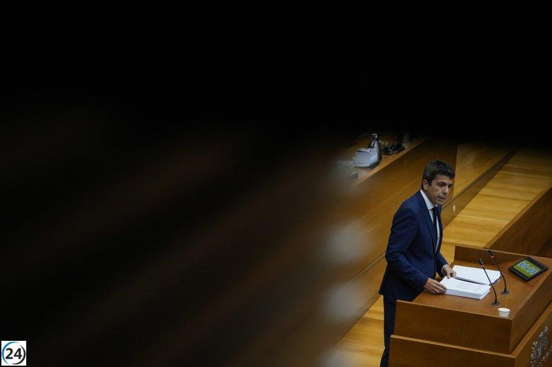 Mazón propone en Les Corts una investigación sobre la gestión de la DANA por parte del PP.