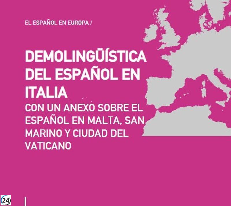 El español supera al francés como lengua extranjera en Italia, revela informe del Cervantes.