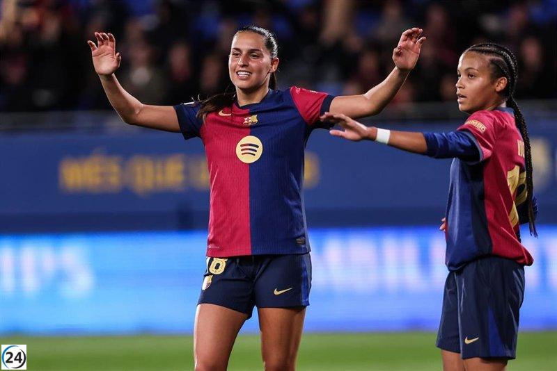 El Barça se aproxima a los cuartos de Champions tras otra convincente victoria sobre el St. Pölten.
