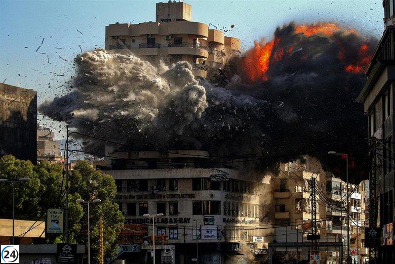Bombardeo del Ejército israelí en Beirut deja al menos cuatro víctimas fatales.