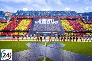 Mestalla rinde tributo a las víctimas de la DANA antes del duelo Valencia-Betis.