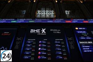 El Ibex 35 se mantiene en 11.600 puntos tras una caída del 0,8% al cierre.