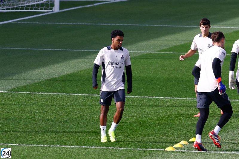 Rodrygo Goes se une a los entrenamientos y se prepara para enfrentar al Getafe.