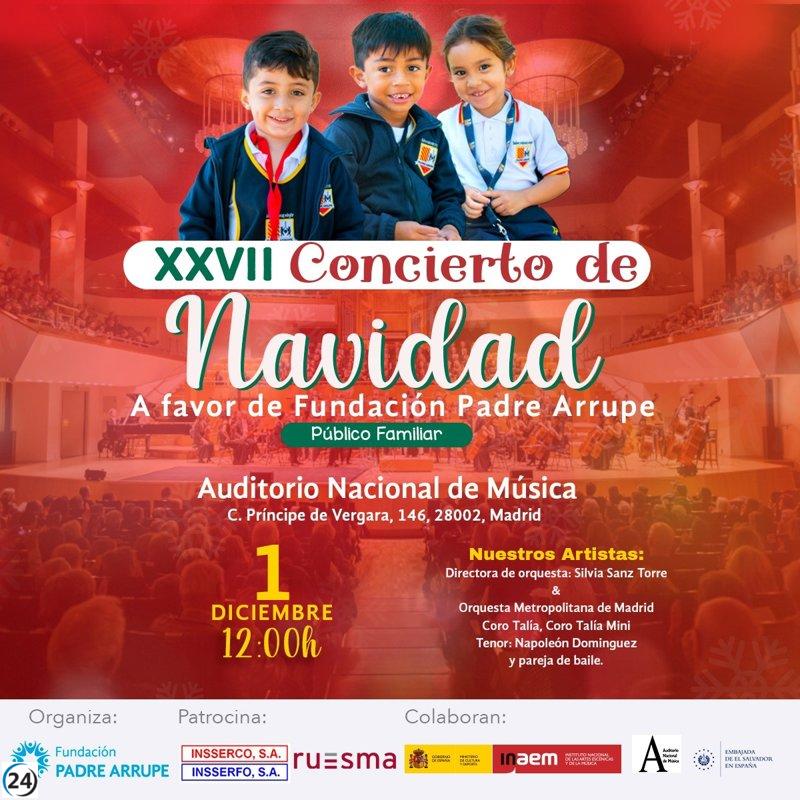 Regresa el concierto navideño de la Fundación Padre Arrupe en apoyo a la infancia salvadoreña.