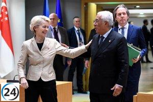 Costa, Von der Leyen y Metsola inician la nueva legislatura con el compromiso de fortalecer la unidad europea.