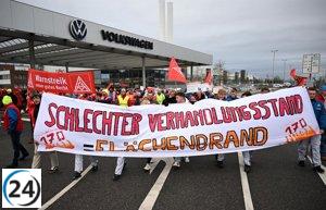 Empleados de Volkswagen inician huelgas masivas en toda Alemania