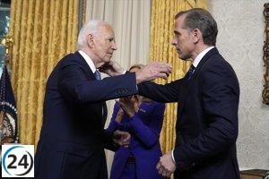 Biden desata polémica al indultar a su hijo Hunter, rompiendo su promesa de no intervenir en su caso.