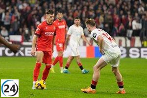 Sevilla y Osasuna empatan en un intenso duelo en el Pizjuán.