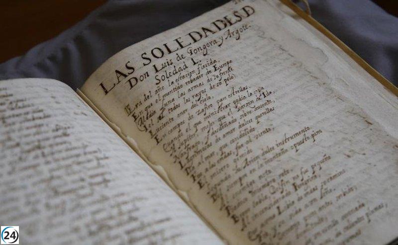 La BNE digitaliza un códice de Luis de Góngora para acceso de investigadores.