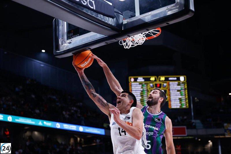 El Real Madrid derrota al líder Unicaja y el Barça supera a UCAM Murcia en emocionante jornada.