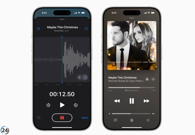 Apple mejora Notas de Voz con nueva función de grabación en capas.
