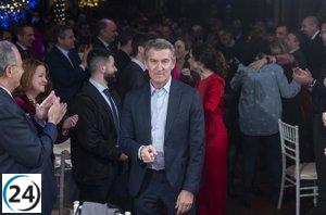 Feijóo a su equipo del PP en la Copa de Navidad: