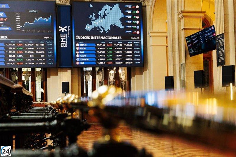 El Ibex 35 desciende a 11.500 puntos tras una caída del 1,6% en la jornada.
