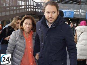 Natalia Figueroa, Manuel Martos y su nieta Manuela brindan novedades sobre la salud de Raphael tras su visita al hospital.