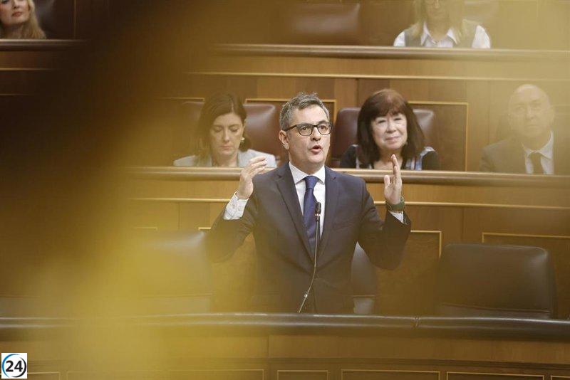 Bolaños interroga al PP sobre si disculparán a Junts por sus acusaciones de terrorismo o si solo buscan su apoyo contra Sánchez.