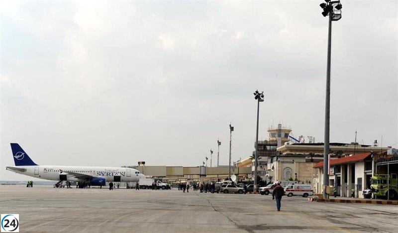 Siria reinicia vuelos entre Damasco y Alepo tras el fin del mandato de Al Assad.