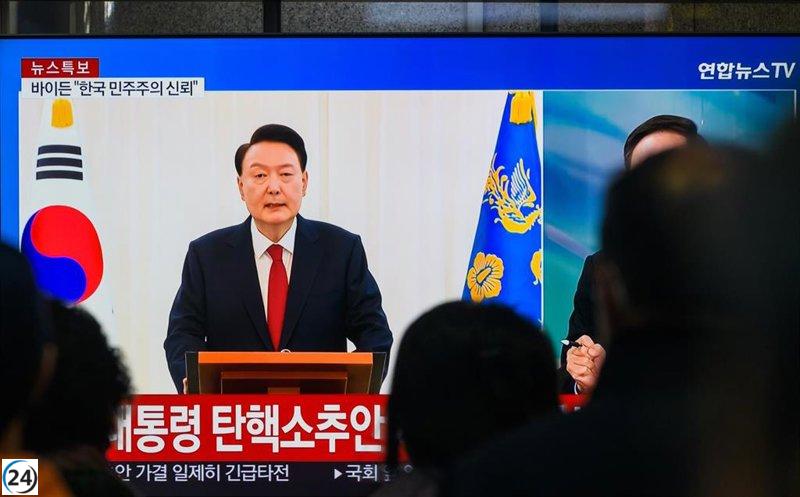 Solicitan arresto del exmandatario surcoreano Yoon por su llamado a implementar la ley marcial.