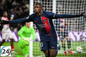 Dembélé impulsa al PSG a la victoria en la Supercopa frente al Mónaco.