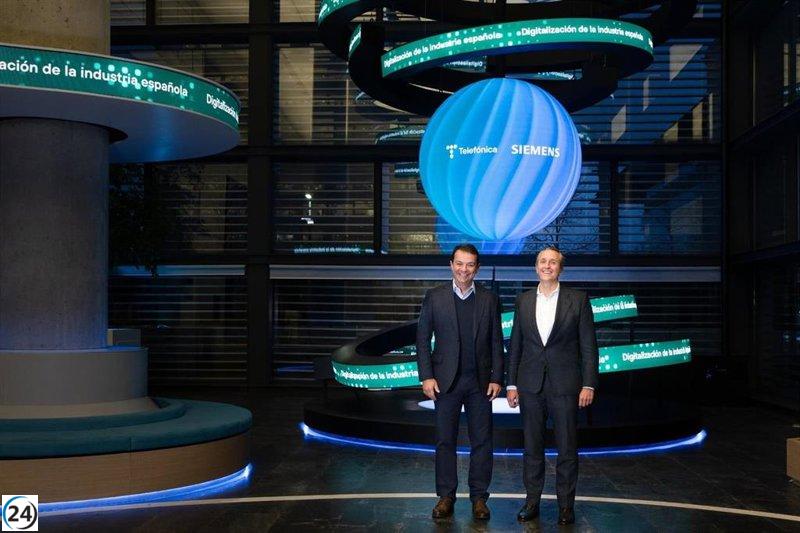 Telefónica y Siemens unen fuerzas para acelerar la transformación digital de la industria en España.