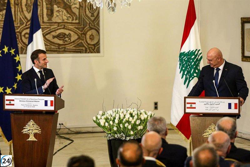 Macron revela en Beirut un nuevo foro internacional para la reconstrucción de Líbano.