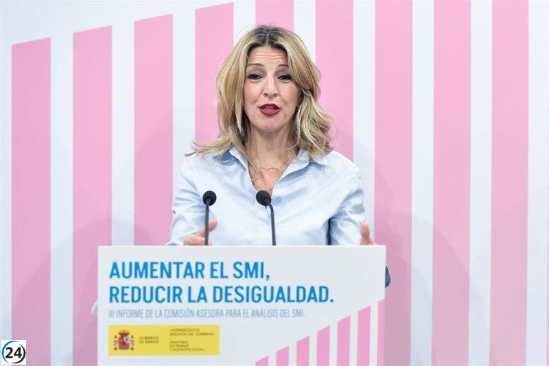 Díaz afirma que las empresas incapaces de pagar el SMI no son saludables y aboga por establecer