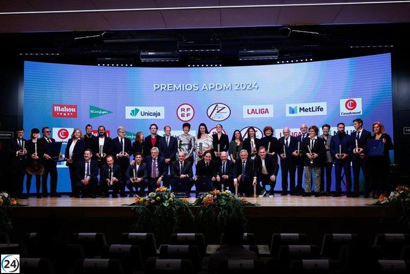 Carvajal, De la Fuente y Garrigós destacan en la IX Gala anual de la APDM con el reconocimiento del Real Madrid.