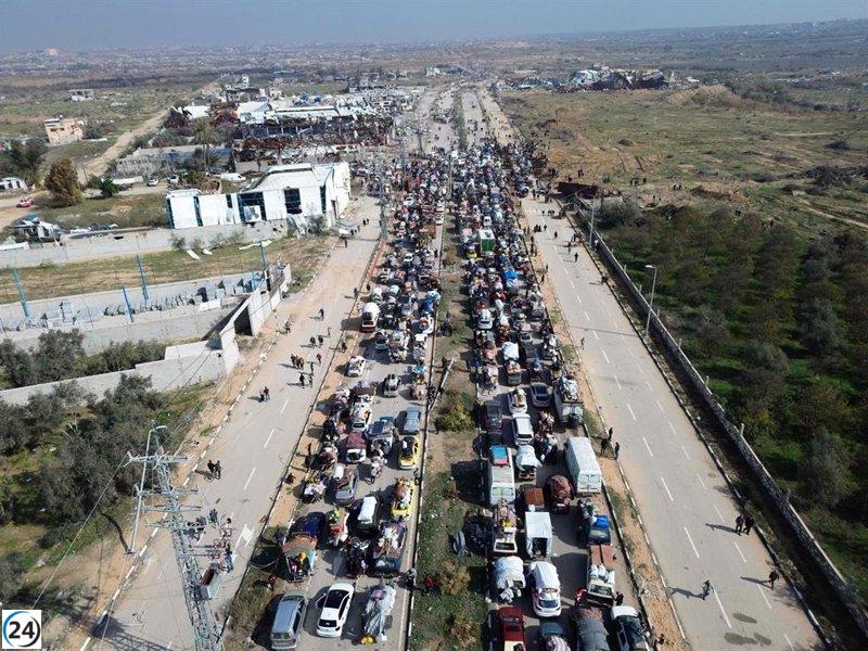 El Ejército israelí insta a los desplazados a evitar