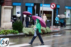 Este domingo, el noroeste peninsular se verá afectado por un frente atlántico que traerá nubes y lluvias abundantes.