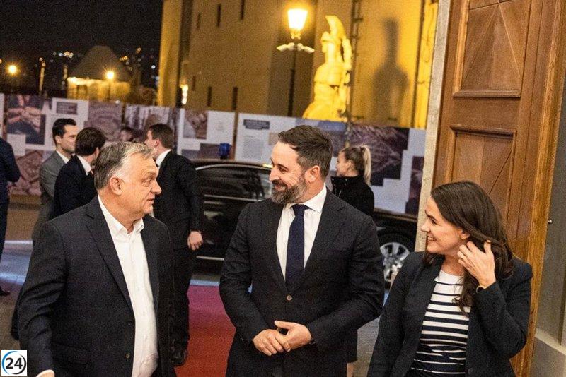 Abascal lidera cumbre de la ultraderecha con Orban, Le Pen y Salvini.