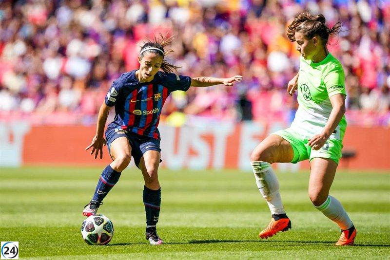 Barça y Real Madrid se enfrentan a Wolfsburgo y Arsenal en cuartos de la Champions Femenina.