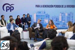 Feijóo propone un fondo de ahorro para facilitar la compra de vivienda a jóvenes.