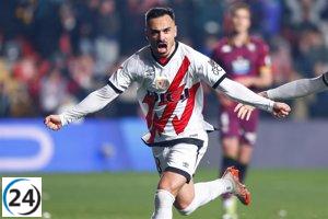 El Rayo Vallecano triunfa sobre el Valladolid y refuerza su posición en Europa.