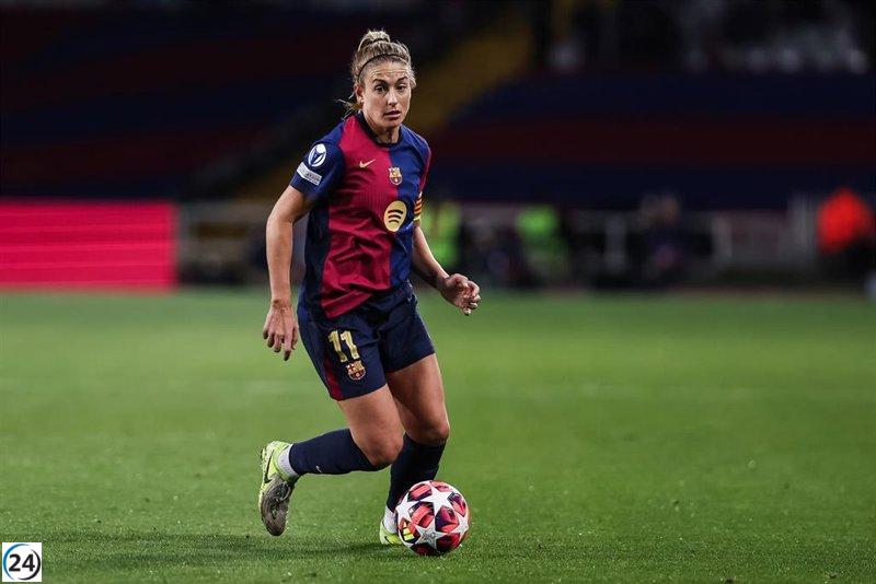 Alexia Putellas se perderá tres semanas de competición tras un esguince en su tobillo izquierdo.