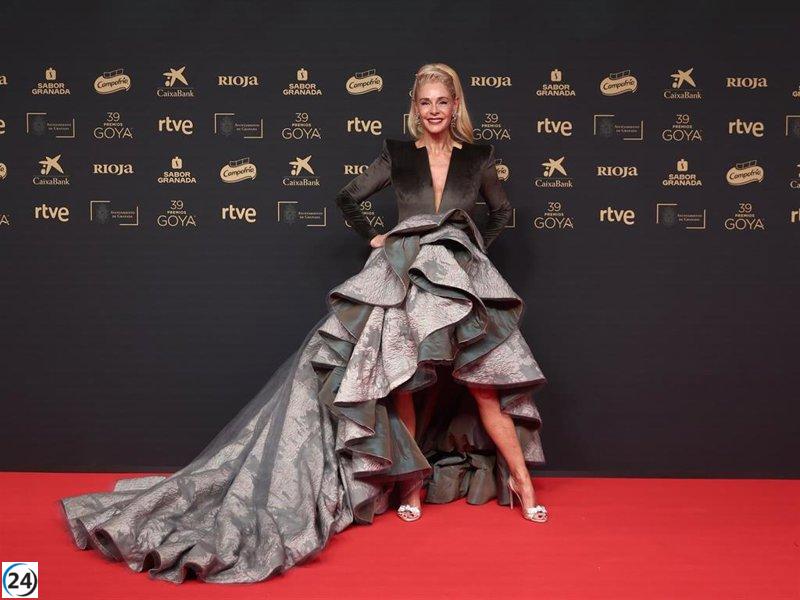Valenzuela Atelier celebra La Alhambra con el diseño de Belén Rueda en los Goya 2025.
