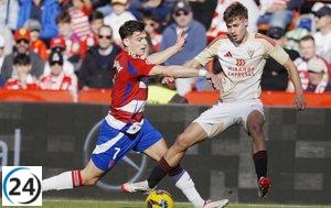 Mirandés y Levante empatan en sus visitas a Los Cármenes y La Rosaleda.