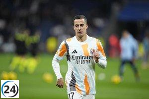 Lucas Vázquez se lesiona y queda fuera del partido ante el City.