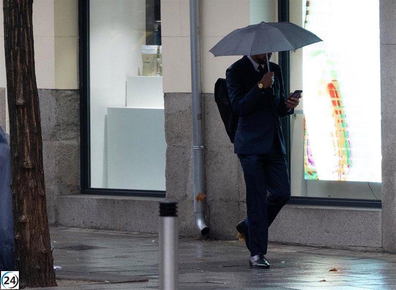 Lluvias y niebla en el oeste peninsular, mientras el sur supera los 20ºC.