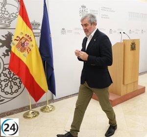Clavijo confía en asegurar el financiamiento para el acogimiento de menores migrantes antes de fin de mes, tras posponerse su encuentro con Montero.