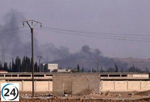 Israel realiza ataques aéreos contra fuerzas leales a Al Assad en el noreste de Siria.