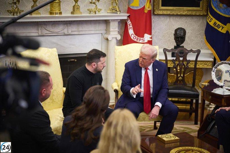 Trump interrumpe la asistencia militar a Ucrania tras encuentro con Zelenski en la Casa Blanca.