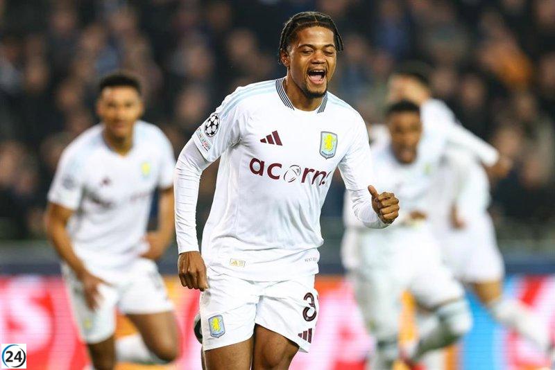 El Aston Villa da un paso firme hacia los cuartos de final en Brujas.
