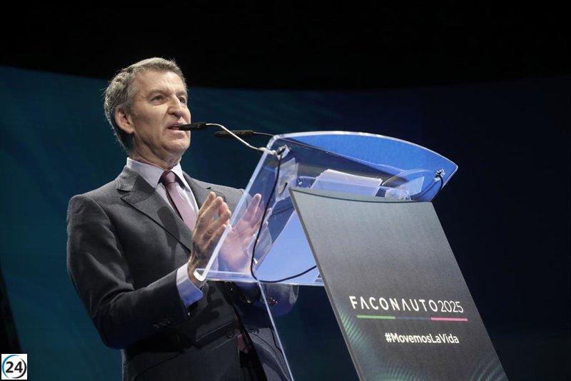 Feijóo lanza plan para renovar y transformar el sector automotriz.
