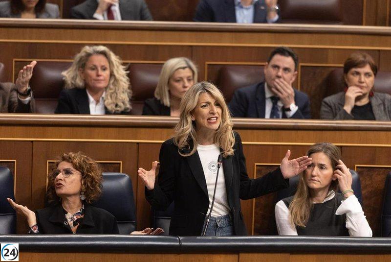 Díez critica a Feijóo por respaldar la violencia de género, mientras los populares señalan al Gobierno por normalizar el machismo.