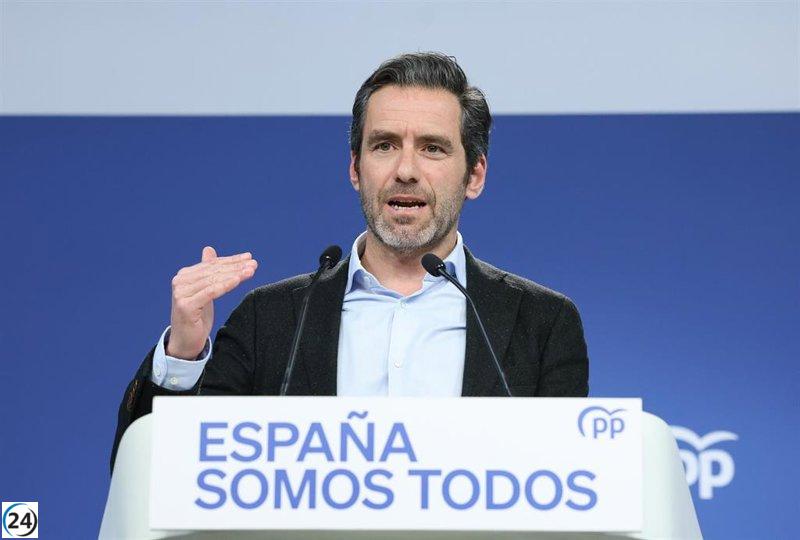El PP solicita la comparecencia de Murtra en el Congreso sobre su reunión con Óscar López y Vivendi.