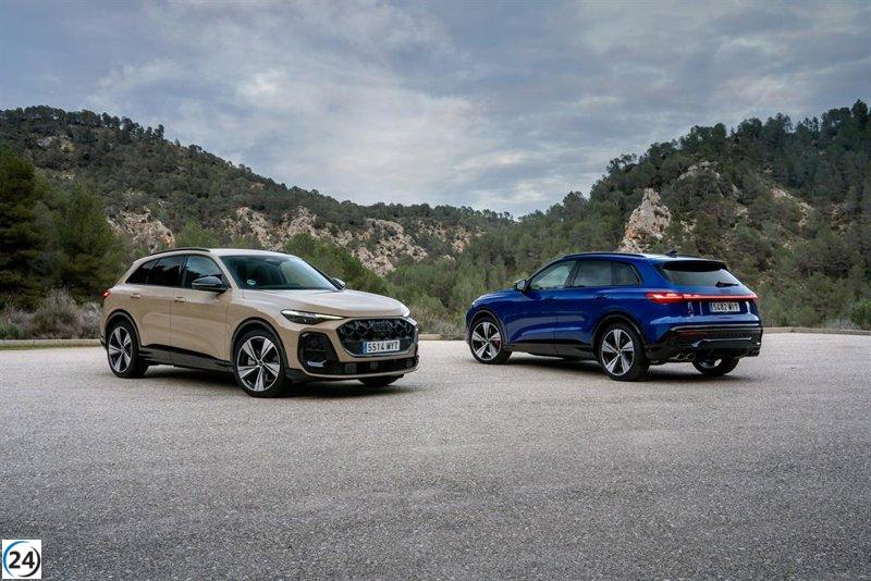 Audi lanza en España sus SUV de alta gama Q5 y SQ5, con precios desde 61.600 hasta 94.600 euros.