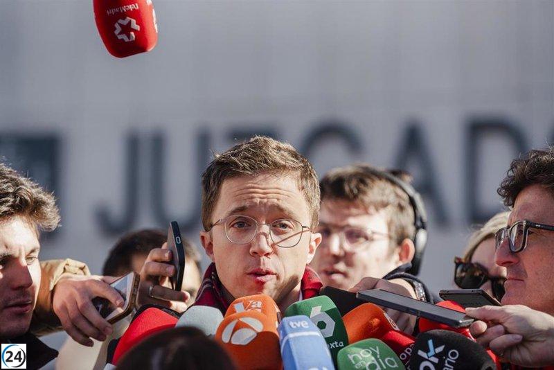 Errejón y Mouliaá deberán presentar sus teléfonos al juzgado el viernes para su investigación.