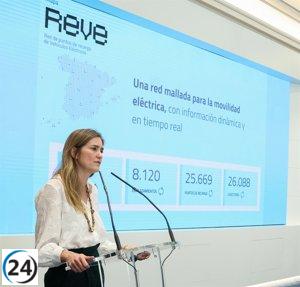 Aagesen presenta 'Reve', un innovador mapa de recarga que asegura un punto de carga cada 50 kilómetros.