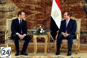 Al Sisi y Macron abogan por un alto el fuego y se oponen a la evacuación de Gaza.